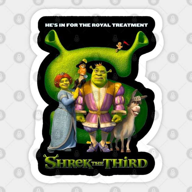 Shrek the third Sticker by SAN ART STUDIO 